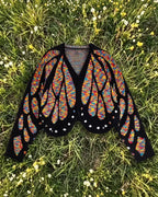Butterfly Wing Batwing Knit Cardigan
