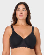 Full-Coverage Breathable Underwire Minimizer Bra