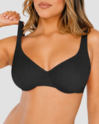 Plus Size Unlined Minimizer Underwire Bra