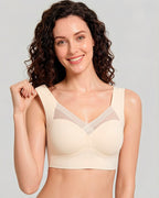 Comfortable Smoothing Mesh Bra