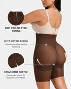High-Waist X-Compression Tummy Control Shaping Shorts
