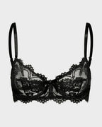 Floral Lace Plunge Underwire Bra