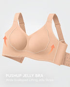 Plus-Size Wire-Free Jelly Support Full-Coverage Bra