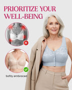 Front-Closure Wireless Support Bra