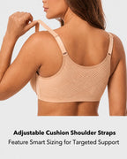 Front-Closure Lace Back-Smoothing Underwire Bra