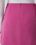 High-Waist 2-in-1 Corduroy A-Line Mini Skirt