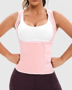 Zip-Up Sauna Sweat Compression Waist Trainer Vest