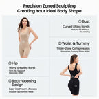 Triple-Zone Compression Drop-Seat Full Body Shaping Bodysuit