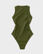 Slim-Fit Sleeveless Bodysuit Top