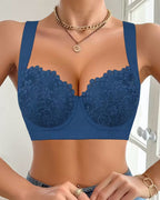 Elegant Lace Push Up Underwire Bra