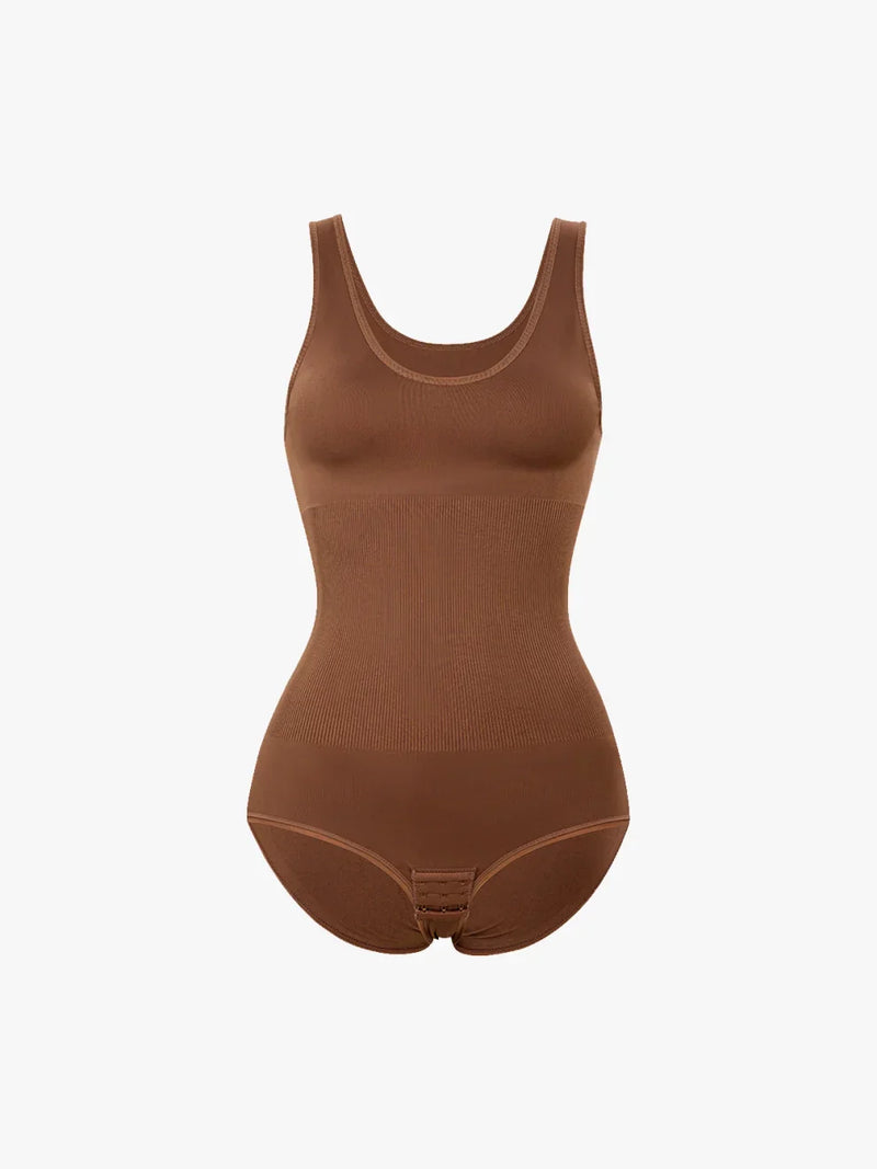 Women Seamless Round Neck Tummy Control Bodysuit