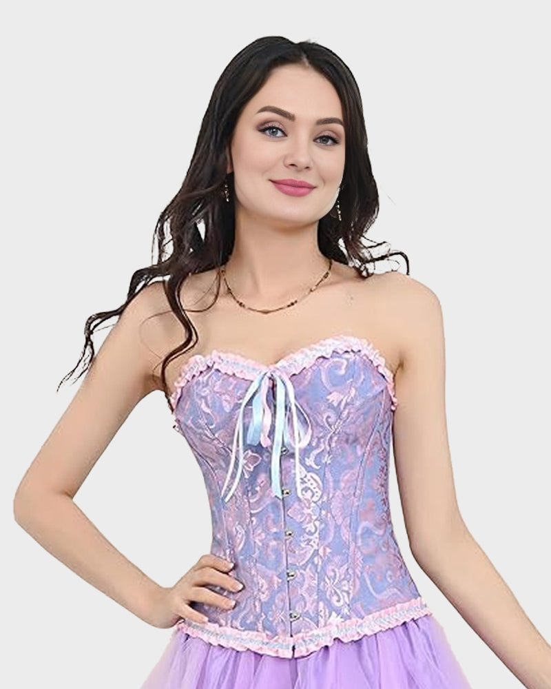 Corset Tops Lace Waist Push Up Shapewear