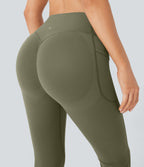 Slimming High-Waist Yoga Leggings with Pockets