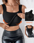 Women's Sleeveless Double-Layer Tank Tops Shaping Vest