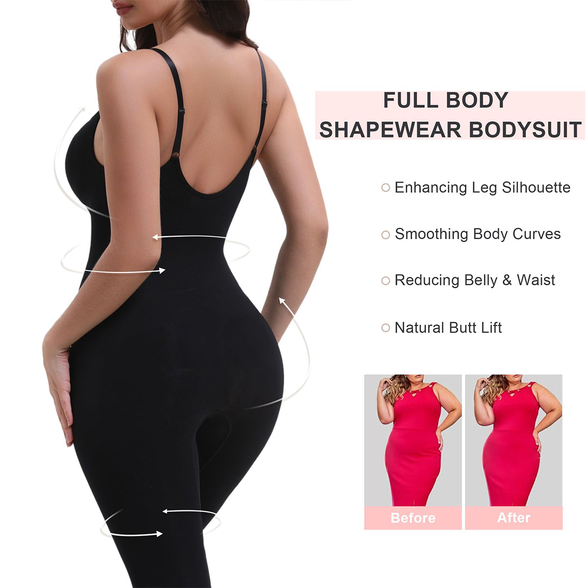 Seamless Full Body Compression Bodysuit