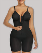 Women's Tummy Control Zip Front Bodysuit