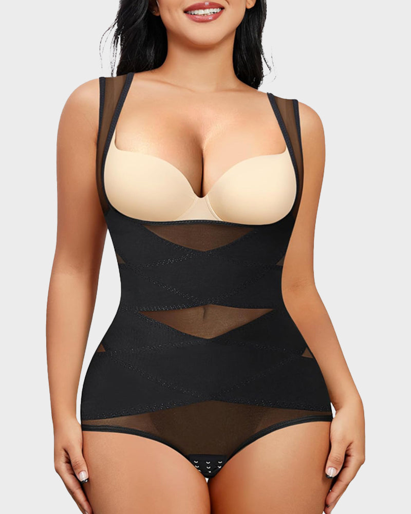 Shapecurve Shapewear Bodysuit Mesh Breathable, Invisible Tummy Control