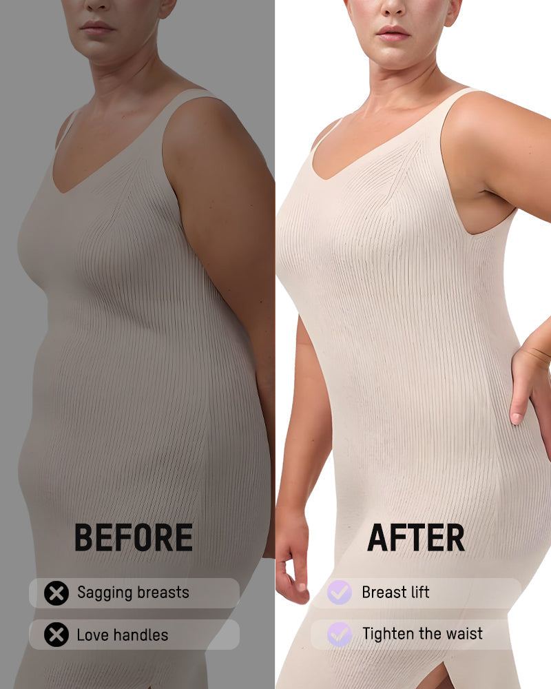 Women's Tummy Control Zip Front Bodysuit