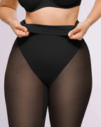 Shapecurve 3D Butt-Lifting Mesh Capri Tights