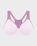 Full Coverage Sports Bra Non Padded Unlined Soft Support Wide Strap Underwire Bra