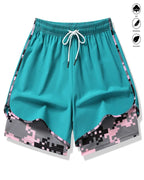 Womens Athletic Shorts with Built In Liner and Drawstring Waist