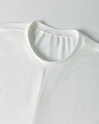 Women's Knit Round Neck Drop Shoulder Cross Back Top