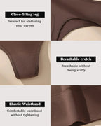 High-waist seamless thongs, tummy control, soft stretch, no-show