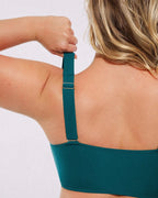 High-waisted shaping two-piece bikini set, designed to create a flattering silhouette