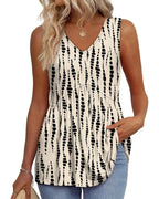 Women’s Peplum Tank Tops Sleeveless V-Neck Stretchy Summer Babydoll Tops