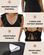 Confidence-Boosting V-Neck Swimsuit