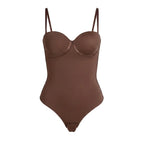 Seamless Lace-Up Bodysuit for Effortless Curves