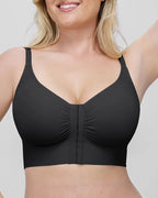Seamless Push-Up Bra Top with Front Closure