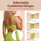 Full Coverage, Seamless Underwire Slimming Support