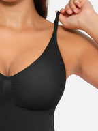 Seamless Covered Bust Jumpsuit Thong Bodysuit Fit