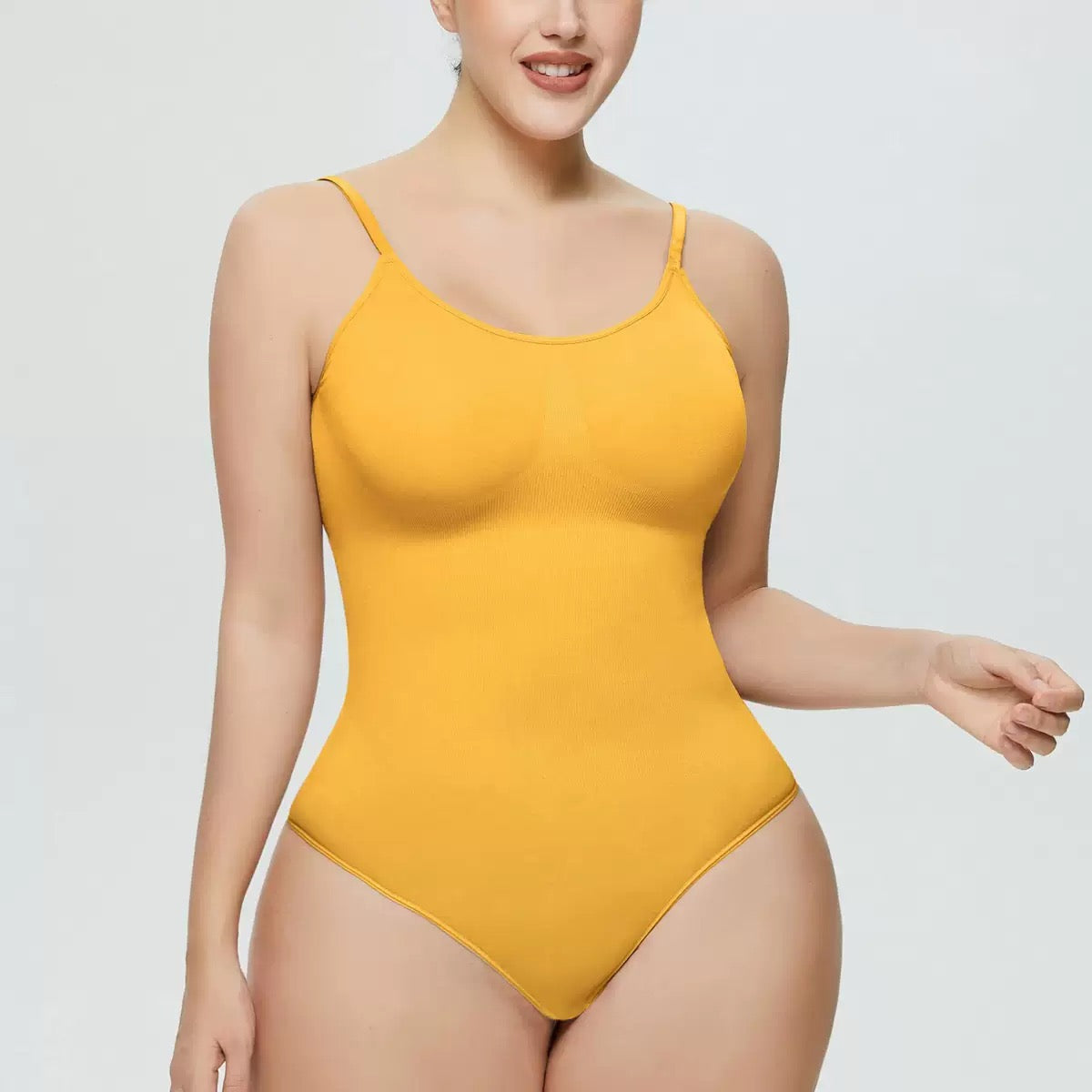 Seamless Covered Bust Jumpsuit Thong Bodysuit Fit