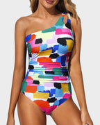 One Shoulder One Piece Swimsuit