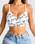 4-Pack Deep V Wireless Push Up Jelly Bra