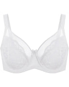 Floral lace shaping plus size bra