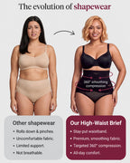 High-Waisted Tummy Control Shaping Briefs