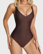 Wireless Plunge Sculpting Thong Bodysuit